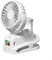 Rechargeable Mini Fan with Adjustable Airflow, Perfect for Desk, Table or Outdoor Use, 4 Speed Options (F7 in white)