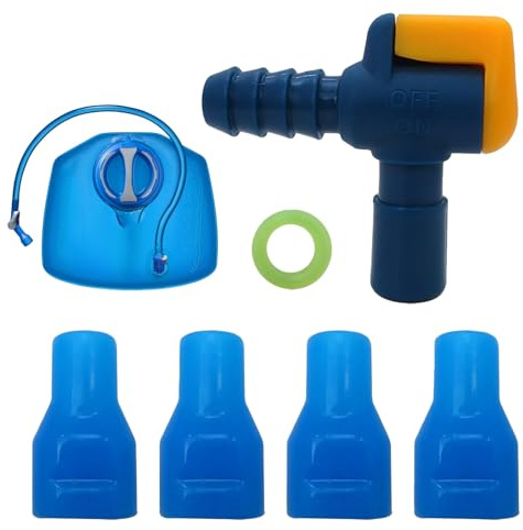 Hydration Bladder Valve, Bite Nozzle Replacement, 9.25mm/0.354inch 6/00 Inch 1mm Leakproof Water Spout for Reservoir Packs, Running, Biking, Camping, Hunting, Outdoor Sports