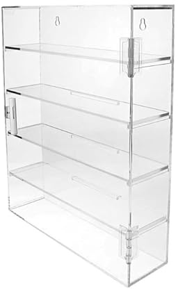 LEADSDGE Staubdichte Vitrine für Sammel-Actionfiguren und Spielzeug, große Aufbewahrungsbox mit Acryl, einfache Montage, staubdichte Vitrinen-Box für Anime-Figuren