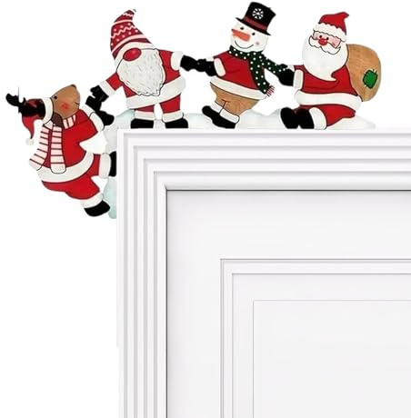 YQYCE Weihnachtsdeko Türrahmen, Festliche Türdekoration Für Innen Und Outdoor, Hochwertige Weihnachtsdeko Mit Einfacher Montage, Perfekt Für Weihnachten