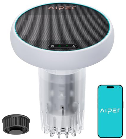 AIPER HydroComm Pro – Monitor Inteligente de Piscina, Análisis de Agua 5-en-1 para Piscinas, Jacuzzis y Spas, Control por App y Conectividad Submarina en Tiempo Real
