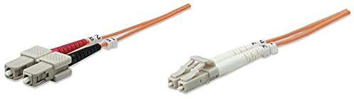 Intellinet LWL Anschlusskabel LC/SC 2m Multimode OM2 orange