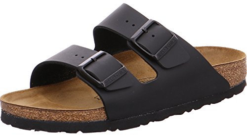 Birkenstock Arizona, Sandali unisex adulto, nero (black birko-flor), 40 (normale)