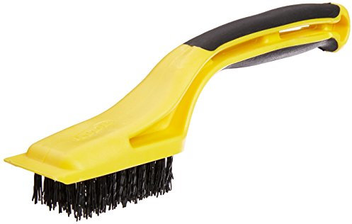 Hyde Tools 46804 Grattoir en plastique flexible en nylon et zone de brosse de 3,8 x 5,3 cm