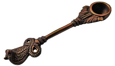 Agnihotra Räucherbesteck - Dhoop-Löffel (Kupfer/Messing)