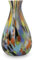 NOVICA Mehrfarbige Konfetti-Vase, mundgeblasen, Murano-Stil, Glasvase, Carnival Colors