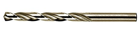 Heller Tools 213165 990 Stainless Steel/Cobalt/Hss Drill Bit, 0 V, Gold, 7.5 mm, Set of 10 Piece