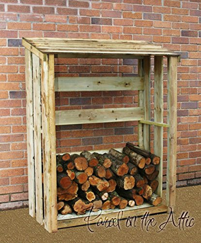 Garden Log Storage in Heavy Duty Pressure Treated Wood (Log Store)