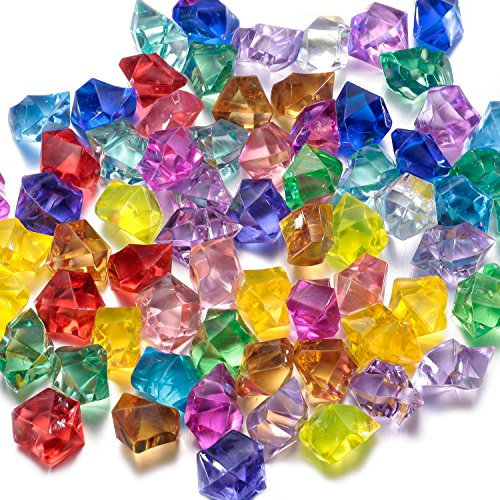 FUNLAVIE Multi-Colored Acrylic Diamonds Pirate Treasure Jewels for Pirate Party Supplies Decoration,Costume Stage Props,Vase Fillers by FunLavie