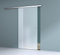 Durovin 1025 * 2050mm Internal Sliding Glass Door - Fully Frosted - Round Handle - with Soft Close & Track 6.7ft for Bathrooms Kitchens Living Room Bedroom