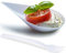 DLux 100 4-in Tear Drop Mini Appetizer Plates with Forks, re-usable White Plastic Spoons - Desserts and Appetizers Dishes Serving Plate - Asian Spoon Set, Small Catering Dessert Tasting Cups