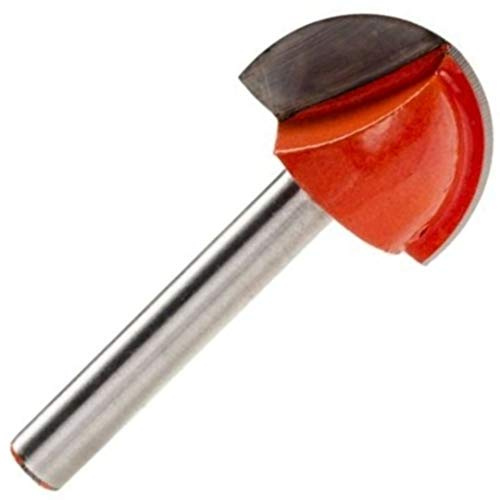 Rennie Tool - 32mm Cut x 1/4 Shank TCT Core Box Cove Router Cutter Bit | For Hardwood, Softwood, MDF, Plywood & Chipboard. Carbide Tipped Round Nose Router Bit With 16mm Radius.