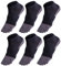 GINZIN Zehensocken 6 Paar Socken herren Männer Sport laufende Zehe Socken Sportsocken (DE/NL/SE/PL, Numerisch, 39, 43, Regular, Regular, Schwarz×6)