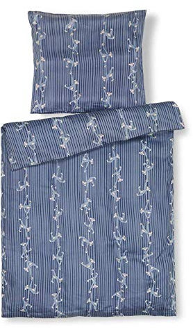 Kay Bojesen Bettwäsche AFFE für Babies 70x100cm aus weichem Material, blau