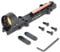 FOCUHUNTER 1x28mm Rot/Grün Fiber Dot Zielfernrohr Holographic Sight Fit Shotgun Outdoor Sport-Punktvisier Taktisches Visier Rot/Grün Fiberoptik-Punktvisier vollbeschichtetes Punktvisier mit 3MOA (Rot)