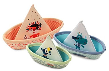 Lilliputiens Three Jungle Boats One Size