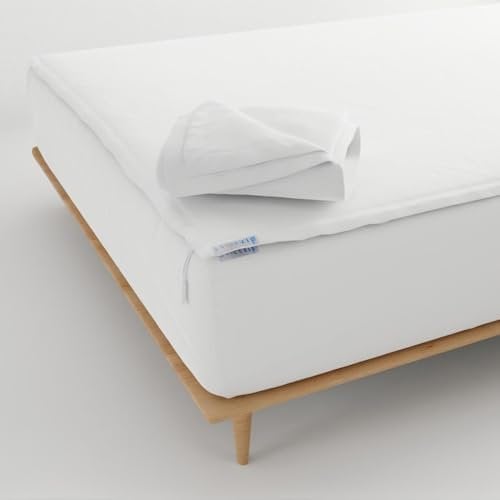 QuickZip Spannbettlaken, für Einzelbett (Twin Size), 1 Basis-Spannbetttuch und 2 Bettlaken mit Reißverschluss, Fester Halt, weiche Perkal-Baumwolle, Fadenzahl 400, 38 cm Taschen, Weiß