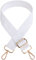 Aucuu Luggage Straps, Wide Shoulder Strap Adjustable Crossbody Bag Strap with Metal Swivel Hooks, Replacement Handbag Belt for Crossbody Bag, Luggage, Laptop and Duffle - White