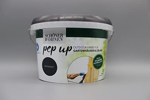 Pep up Outdoor-Farbe f. Gartenhäuser & Zäune (Anthrazit)