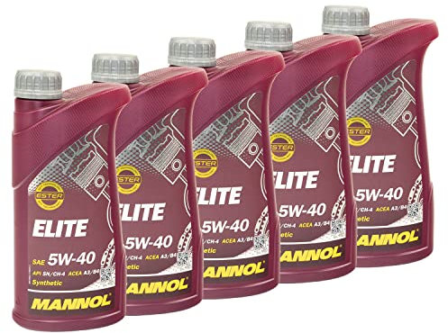 Motoröl Motor Öl MANNOL ELITE 5W40 API SN/CH-4 5 X 1 Liter