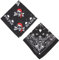 ALLY-MAGIC Paisley Bandana, 2 Stück, Baumwolle, Piraten-Bandana, Schal mit doppelseitigem Totenkopf, Bandana, Unisex, Kopftuch für Festivals, Freizeitaktivitäten, Geburtstage und Picknicks, Y9KLSP,