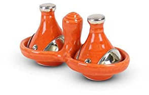 Tajine Mini Orange mit Metall 2-teilig | Safaary