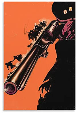 HAUHAU Django Unchained Filmposter (2) Poster Gemälde Leinwand Wandkunst Wohnzimmer Poster Gemälde 20 x 30 cm