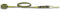 Dakine Kainui Team Leash Surfleine, Utility Green, 7Ft X 1/4In