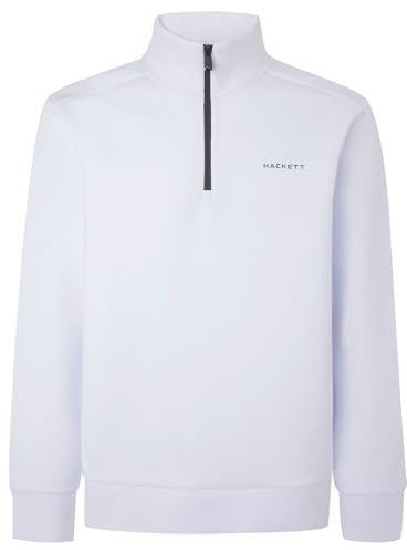 Hackett London Herren Hs Sprinter Hz Sweatshirt, White (White), XXL