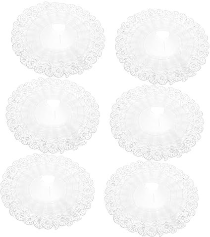 ORFOFE 6st Blumenstrauß Torus Brautstrauß Kragen Brautstrauß Halter Kragen Blumenstraußverpackungen Für Hochzeiten Kaskadenstraußhalter Weiß Griffhalter Die Blumen Brautjungfer Plastik
