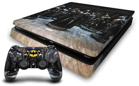 Head Case Designs Offizielle The Flash 2023 Batman Kostüm Grafik Kunst Vinyl Haut Gaming Aufkleber Abziehbild Abdeckung kompatibel mit Sony PlayStation 4 PS4 Slim Console and DualShock 4 Controller