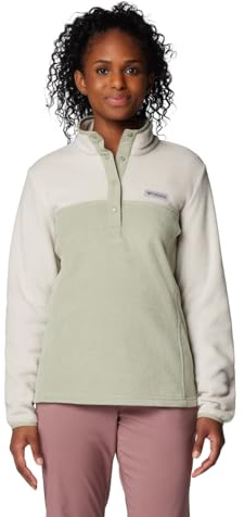 Columbia Damen Benton Springs Half Snap Pull Over II, Dark Stone/Safari, XXL