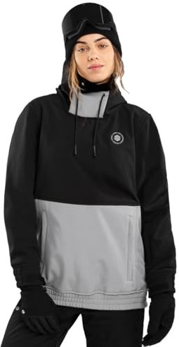 SIROKO - Snowboardjacke für Damen W1-W Boardslide - S - Schwarz/Grau