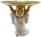 ROCKING GIFTS Figura Decorativa Buda con Bandeja vaciabolsillos, Resina, 20 cm