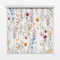 Tulup 60x180cm Für Fenster Innenbereich Durchlässig Rollos - Farbenfrohe Blumen