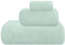 MyOwn Ultra-weiches 3er-Pack Baumwoll-Handtuch-Set, enthält a übergroße Badetücher 70 x 140 cm, a Handtücher 40 x 60 cm und a Waschbetten 30 x 30 cm, Meeresgrün