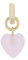 Amor Charm 925 Sterling Silber Damen Charms, mit Glas, 1,8 cm, Weiß, Herz, Kommt in Schmuck Geschenk Box, 2038479