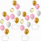 4 Stück Ballonständer Luftballon Ständer ballonständer für luftballons Ballonhalter für Hochzeiten, Tischdeko, Graduierungen, Weihnachten, Geburtstagesdeko