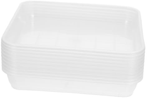 BCOATH 10pièces Soucoupes Plastique pour Pots De Plateaux De Drainage Transparent pour Plantes Pot Sol Eau Accessoires De Jardinage