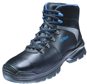 Atlas Agrar STX 2.0 Sicherheitsstiefel S3S, Schwarz, Stahlkappe, Waterproof-Glattleder, Metallfreie Durchtritthemmung
