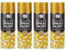 SDMAX Gold Metallic Spray Paint For Wood, Plastic And Metal, Non-Cracking, Fast Drying, Durable Construction, Portable And Lightweight, Metallic Finish, Multipurpose Use, 400ml (4pcs)