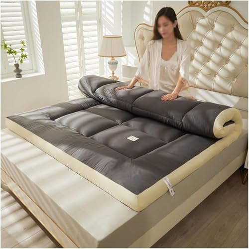 MIAOXIAO Japanische Bodenmatratze Dicke Futon Matratze Tatami-Matte Liegenunterlage Faltbare Rollmatratze Jungen Mädchen Schlafsaal Matratzen,1,180x200cm/71x79inch