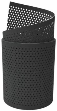 zaun|zu® Premium Sichtschutzstreifen GELOCHT | genarbte Oberfläche | 20% Lochmuster | PP für Doppelstabmatten | Sichtschutz Rolle | Polypropylen | Zaunblende | Made in Germany Anthrazit 2,55m