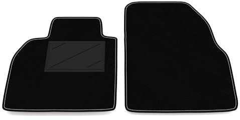 Auto-Fußmatten Kit nur vorne 2 Stück kompatibel mit Renault Scenic 2 2003-2009 | Set 2 Teppiche vorne nach Maß in Teppich