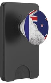 Drapeaux France et Nouvelle-Zélande - Nouvelle-Zélande française PopSockets PopWallet pour MagSafe