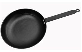 Baumalu - Padella per friggere MAESTRO - Ghisa in acciaio smaltato - Tutti i fuochi tra cui induzione - Resistente alla ruggine e ai graffi - Distribuzione omogenea del calore - Manico fisso Ferro a