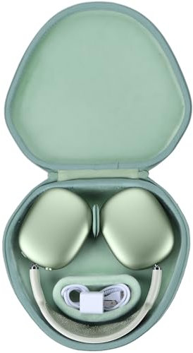 Peyyargo Duro Custodia protettiva compatibile con Apple AirPods Max Cuffie (Verde Chiaro)
