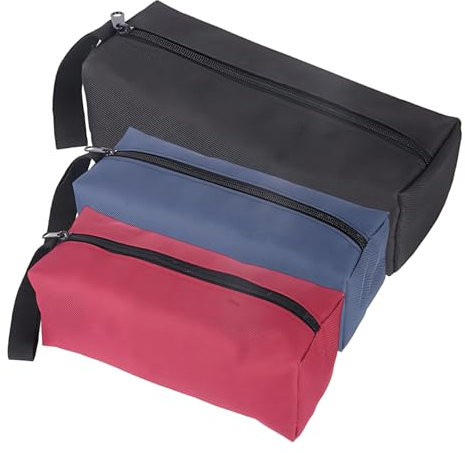 3 Pcs Small Tool Bag, Tent Peg Bag, Tool Organisers Set With 2 Small Tool Pouches And 1 Large Tool Pouches, Durable Tool Storage Organiser, Suitable For Garage, Factory, Office, And School Use