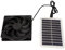 Ventilador de Escape de Panel Solar Portátil de 15W, Extracción de Olor, Extracto de Aire Eficiente para Cocina, Invernadero, Casa de Mascotas, Casa de Pollo, de árboles, RV, etc.
