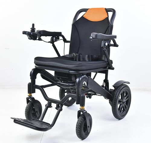 REX RA-5, Medical Certified 20KG Weight/25KM range Foldable Electric Wheelchair with Airline-Approved Battery